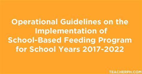 feeding program tarpaulin|DO 39, s. 2017 .